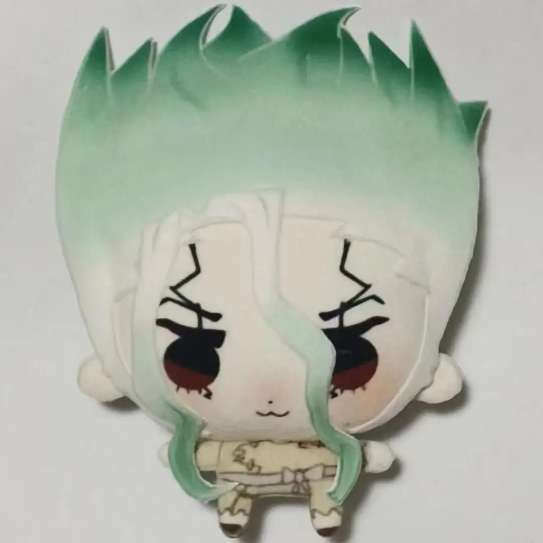 Anime Dr.STONE  Plush Doll Soft Plushies Round Cartoon Senku Ishigami Stuffed Toy Pendant Dolls Collection Gifts