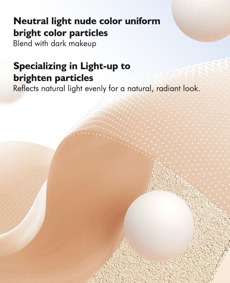 Long-Lasting Waterproof Foundation Powder, Smooth Finish, Non-Cakey, Fine Texture, Ideal for All Skin Types, Perfect for Daily Use