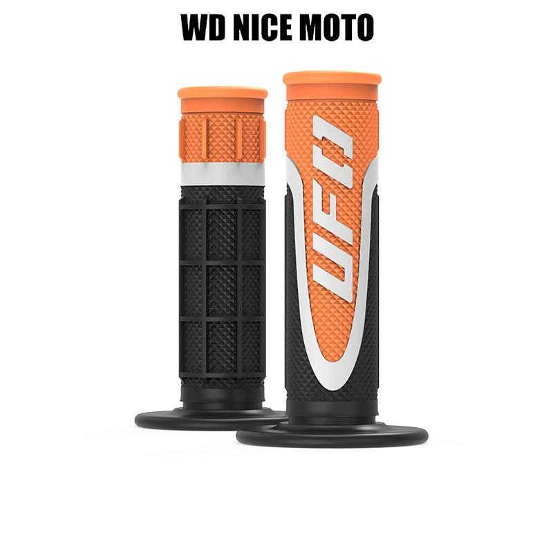 WD NICE MOTO 7/8" 22 24mm Motorcycle Handle Bar, Dirt Bike Motocross Handle Grips, Rubber Gel Hand Handlebar Grips for Atv Universal
