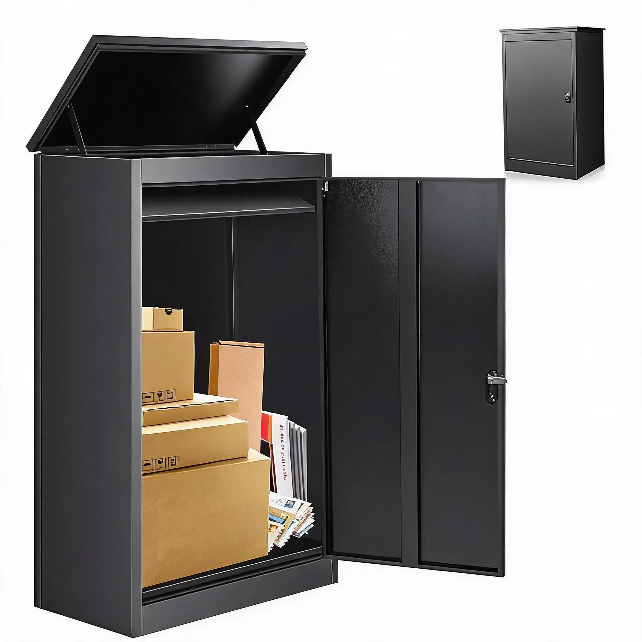 Package Delivery Box Steel Lockable for Outside Package Delivery Box Steel Lockable for Outside