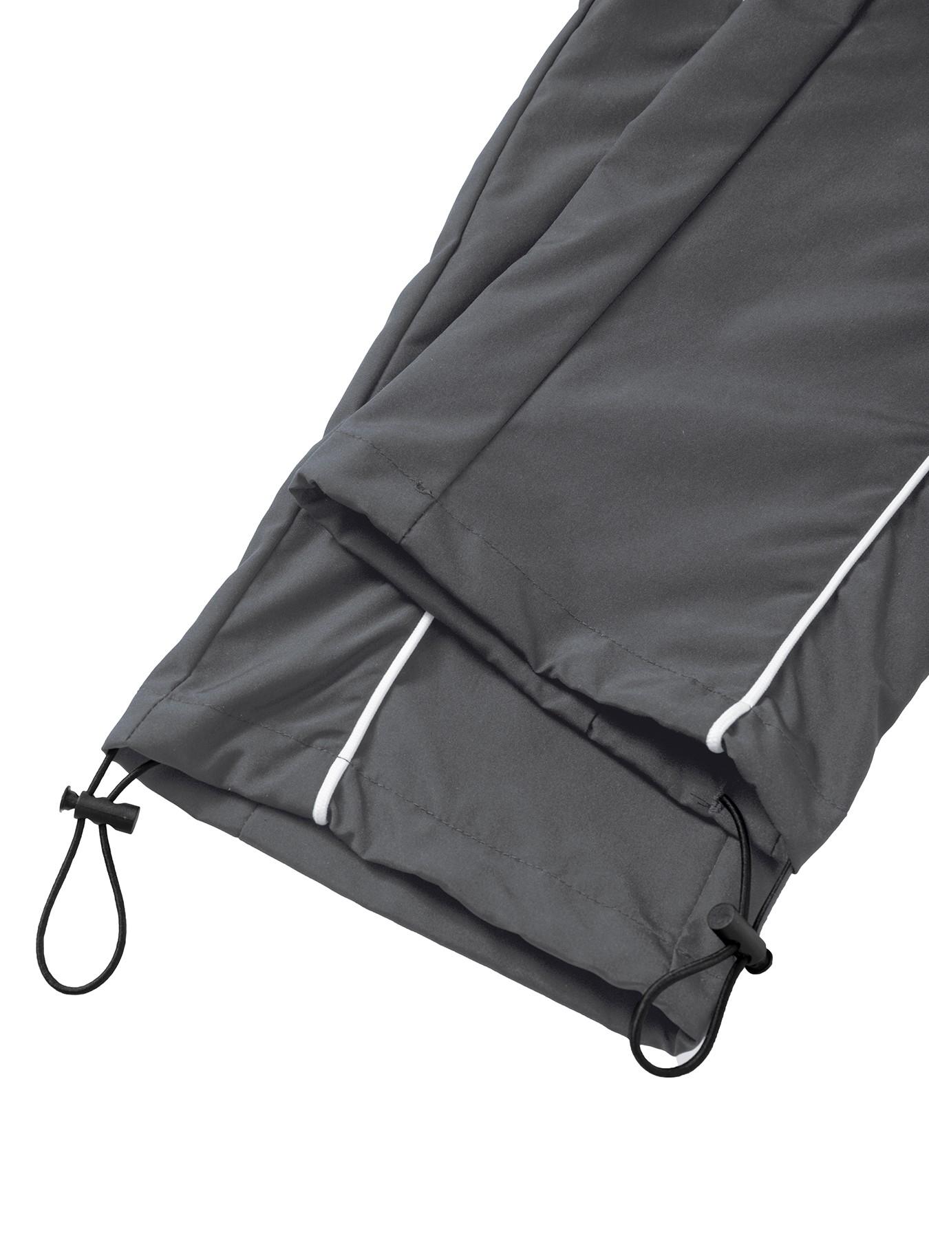 Men's Baggy Y2K Streetwear Side Stripe Joggers Soccer Graphic Track Pants with Adjustable Toggle Hem for Running Training Outdoor Football Sport Trousers