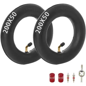 200X50 Inner Tube for Razor Crazy Cart XL DLX Shift Go Cart Kart Dune Buggy eSpark E200 E200S E225 E100 Power Core Glow E125 E150 E175 Electric Scooter 360 PowerRider 8" X 2" Tires Tube Parts