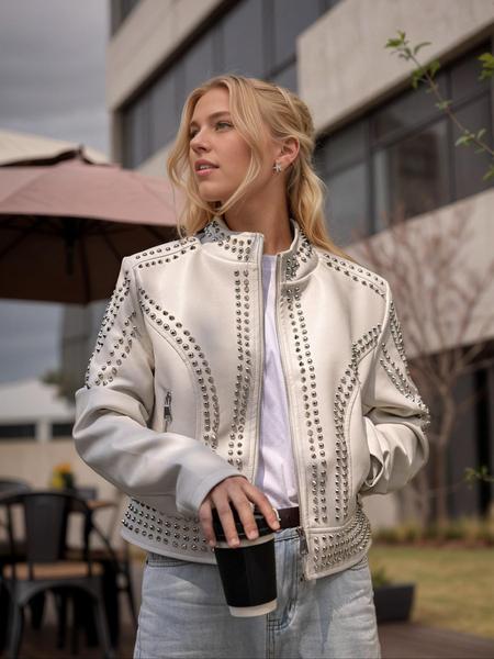 Women's Plus Size PU Jacket, Casual Fitted Plain Design, Spring & Fall Vintage Fashion Streetwear Outerwear, Stylish Women's Clothing