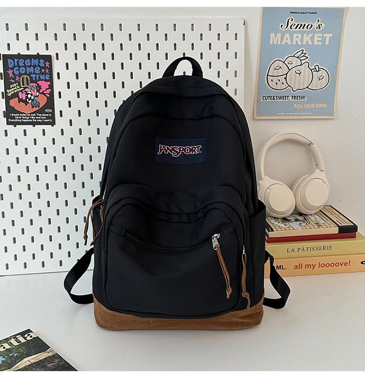 JanSport Suede Backpacka stylish and trendy student bookbag, perfect for  sports and outdoor travel - TikTok Shop