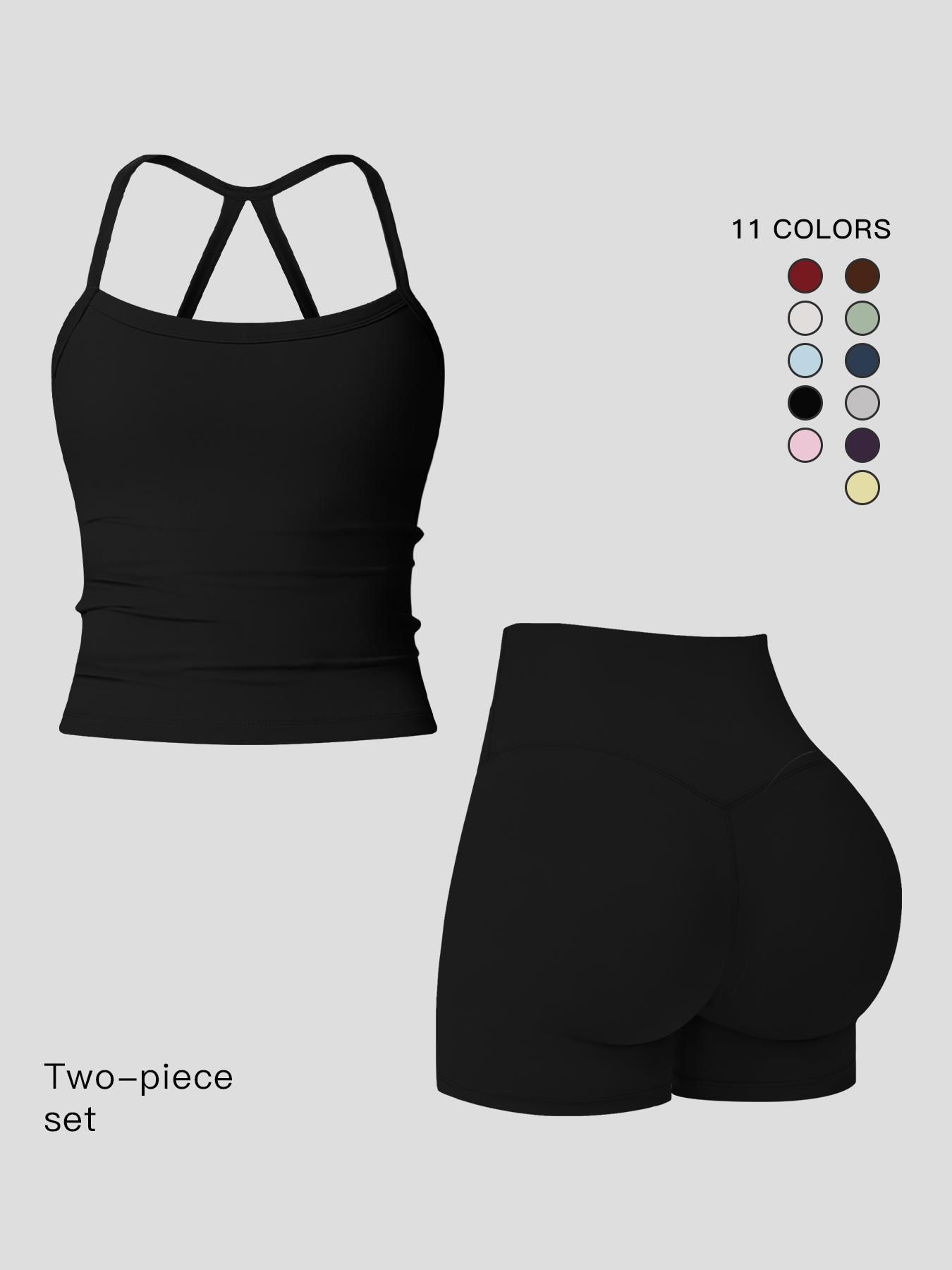 Women's Quick-Dry Yoga Set, Tight-Fitting Fleece Lined Activewear, Winter Outdoor Running Sports Suit, European Style Workout, Workout Running Clothes, Sports Fitness Wear