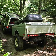 Nilight 2PCS 16Inch 11 LED Red Trailer Light Bar for Park Stop Turn signals Tail Brake Light DOT Compliant IP65 Waterproof Truck Trailer Marker ID Bar  dealsforyoudays