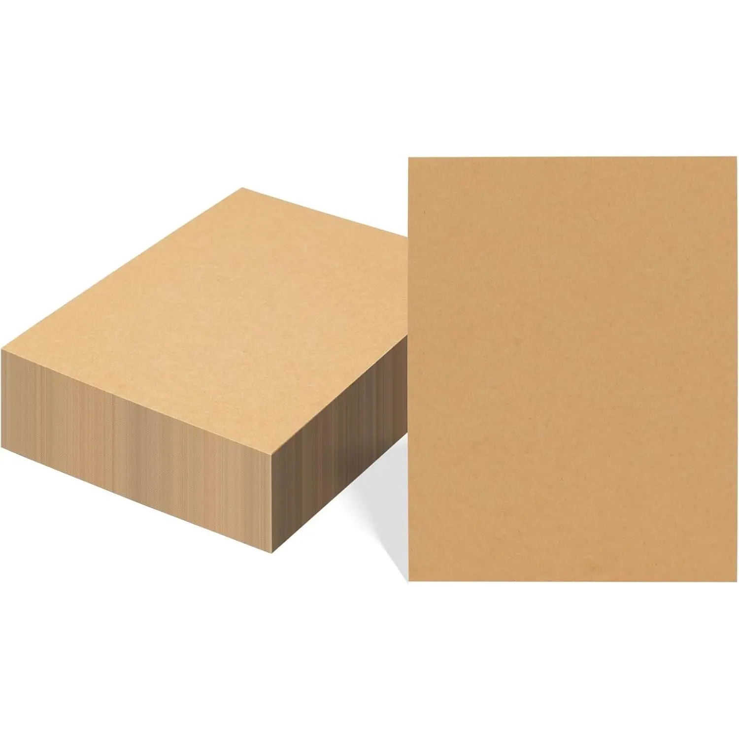 100 Pack 8.5x11 Chipboard Sheets,  Cardboard for Shipping, Book Binding, Packing, DIY Crafts