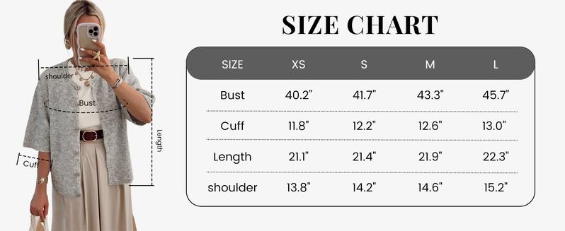 UANEO Women's Lightweight Knit Cardigan Short Sleeve Button-Down Crewneck Knitting Soft Tops Cardigan Sweater Casual Spring Womenswear