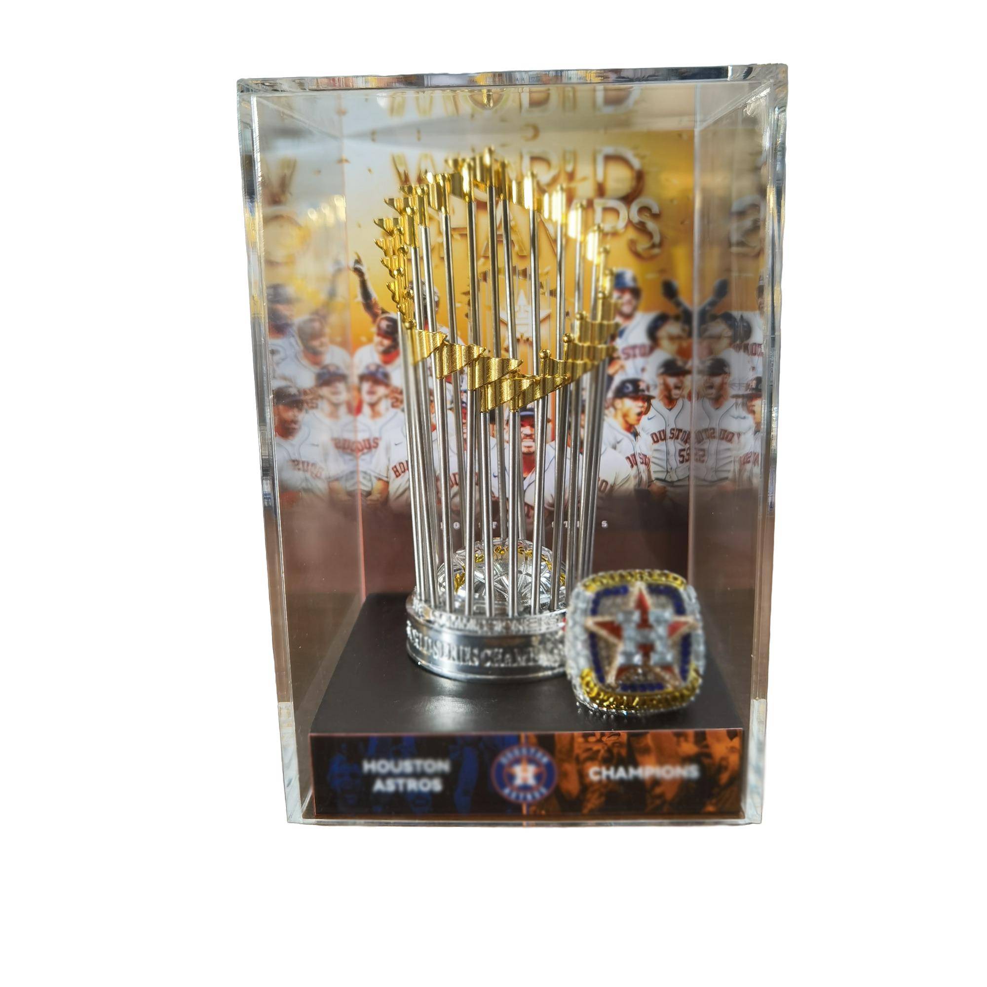 1990-2025 American Baseball Champion Trophy Set With Display Case Fan Gift, Perfect for Collectors and Sports Enthusiasts