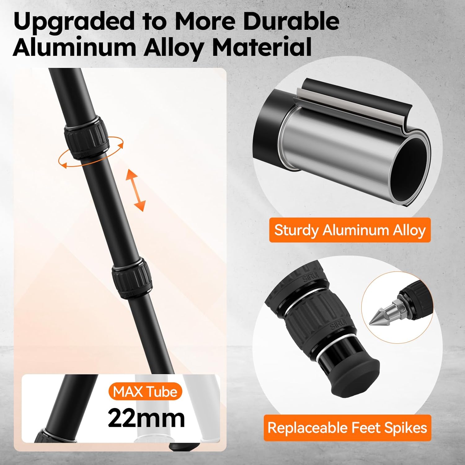 Alloy Desktop Tripod, 1.9lbs Mini Lightweight Tripod with Low-Profile Ball , Compact Design, 33lbs Load, 16.7" Max Height, for DSLR, Mirrorless Camera, Phone, Vlogging