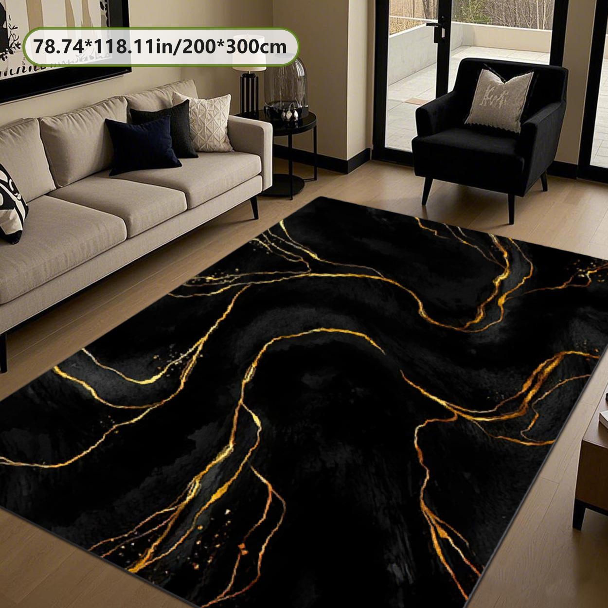 Velvet soft and comfortable patterned printed carpet, suitable for multiple scenarios, available in various sizes, soft and non-shedding, Area Rug, Abstract Rugs, Modern Indoor Rug, Living Room Rug