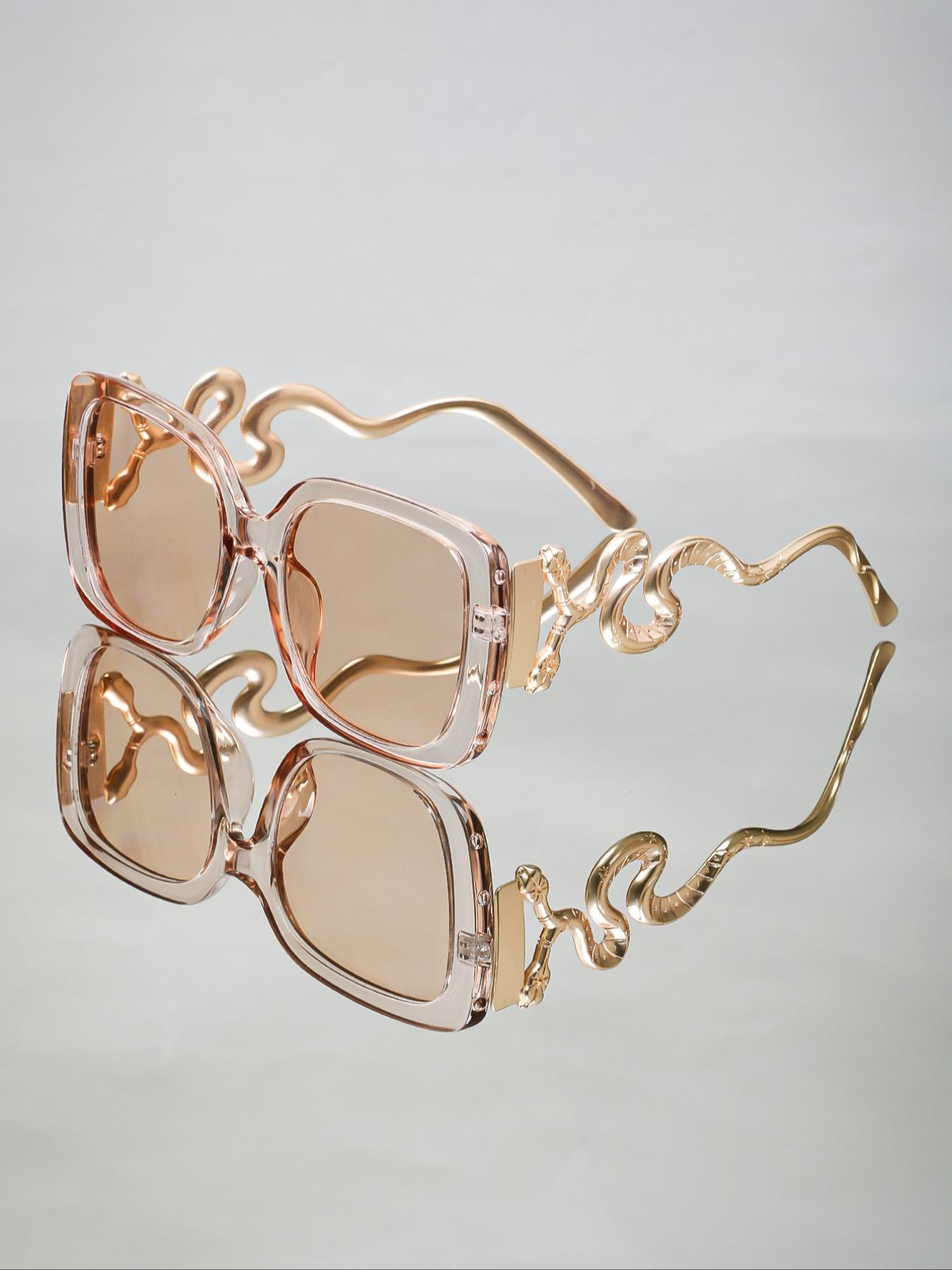 Punk Style Snake Design Sunglasses, Vintage Gothic Sunglasses for Everyday Use, Fashion Accessories for Outdoor Activities