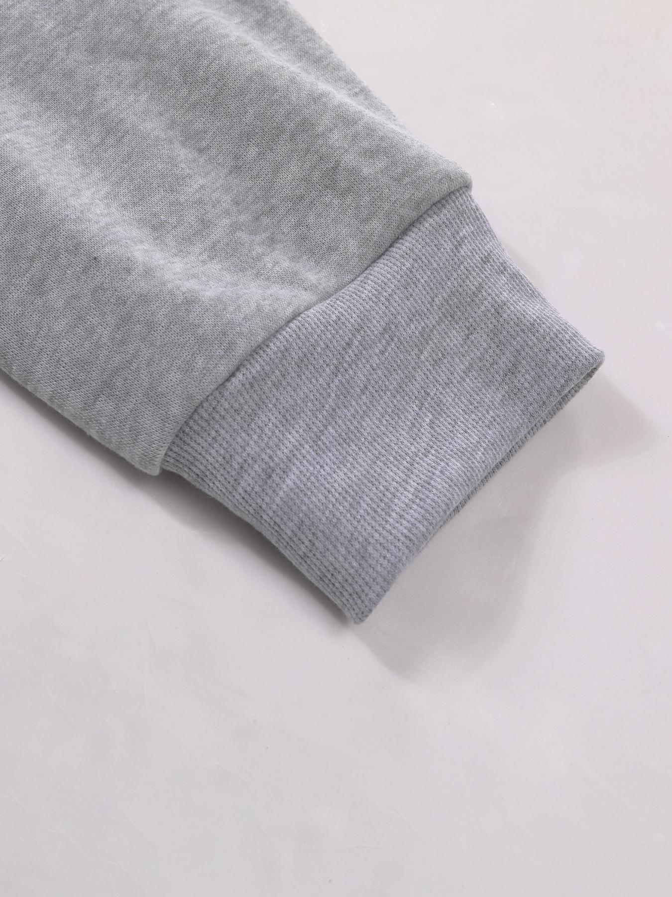 Men's Regular Fit Letter Print Half Zip Hoodie, Graphic Hoodies, Casual Comfy Long Sleeve Hooded Sweatshirt for Daily Wear, Men's Clothes for Fall & Winter, Tops