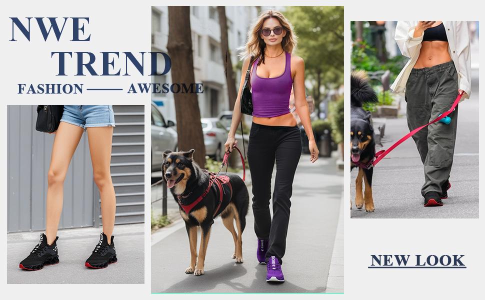 Women's Fashion Lace-up Low Top Slip on Blade Sneakers for Daily Wear,Casual Comfortable Walking Shoes, Knit Lightweight Breathable Sports Running Shoes,for Gym Treadmill Wear,Gift for Wife, Girl Friend