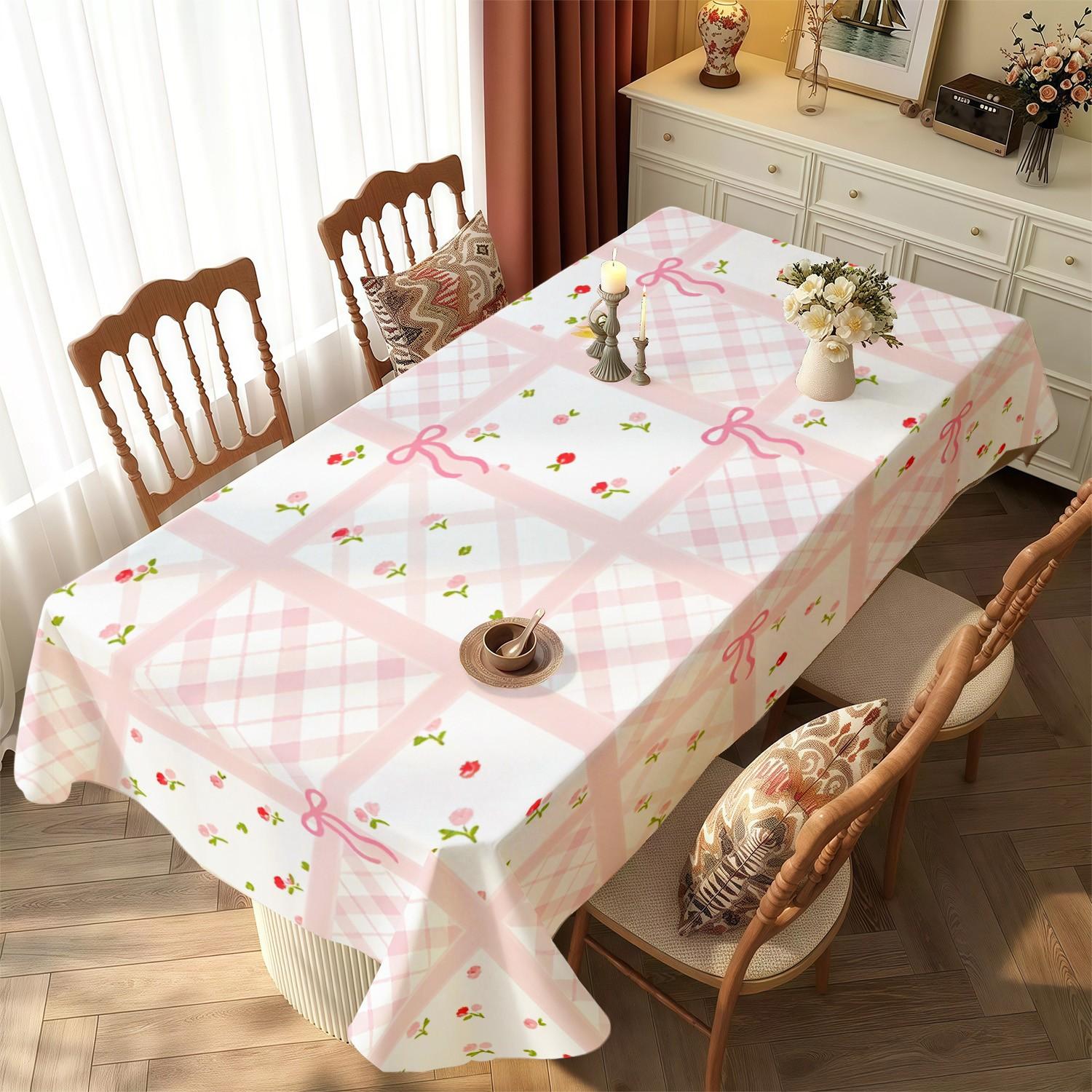 Rectangular Marble Pattern Tablecloth, Polyester Material, Easy to Clean, Multiple Sizes Available, Ideal for Daily Use, Holidays, Anniversaries, Washable Table Cover