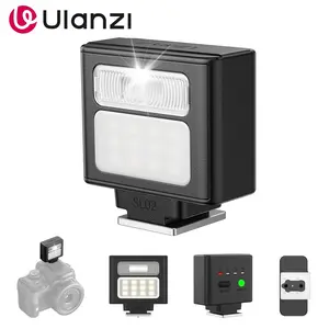 Ulanzi SL02/SL03 Mini Camera Flash Speedlite for Canon R5 Fuji X-T30 X-T5 Sony ZV-E10 Nikon Panasonic Olympus Pentax Most SLR Cameras