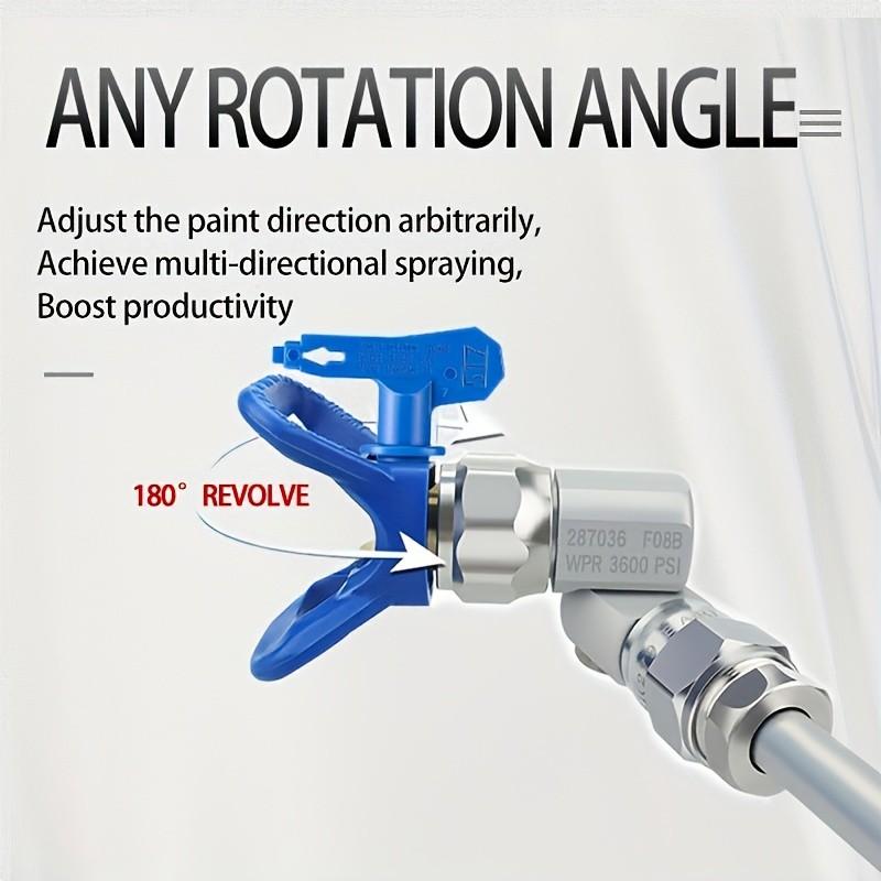 1PCS Airless Paint Spray Gun 180 Degree Rotation Universal Adapter ...