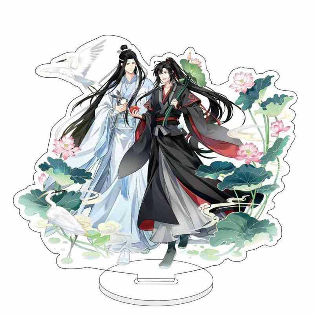 15CM Hot Anime Acrylic Stand Model MO DAO ZU SHI Cartoon Figures Wei Wu Xian And Lan Wang Ji Su She Collection Gifts