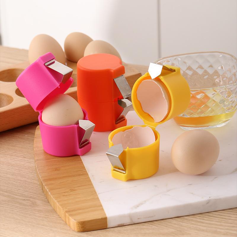 3-Piece Egg Shell Opener Set, Plastic Material, Ideal for Raw Eggs & Hard Boiled Eggs, Peeling, Shelling &, Kitchen Gadget, Egg Cracker Tool