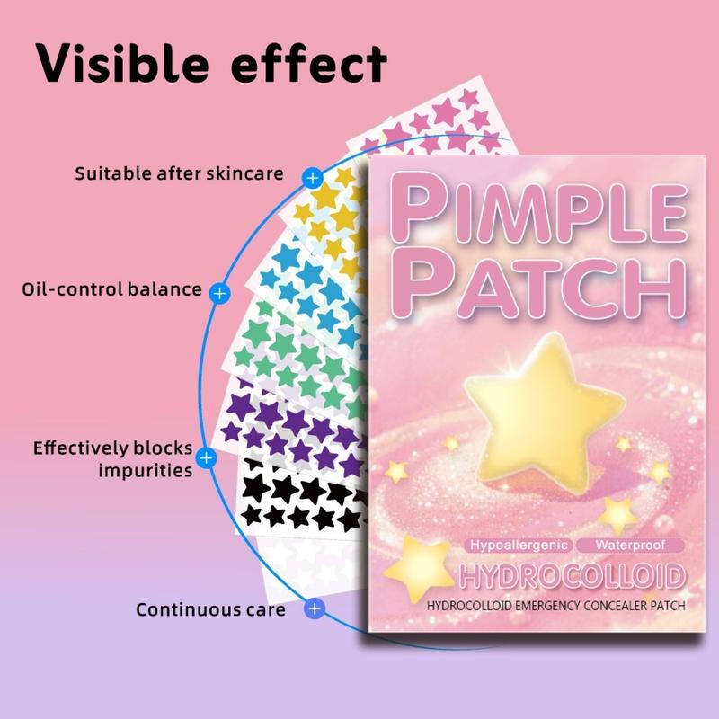1400 Pieces Star-Shaped Acne Patches, Face Water Gel Absorption Cover, Tea Tree Acne Patch, Cute Star-Shaped Acne Stickers