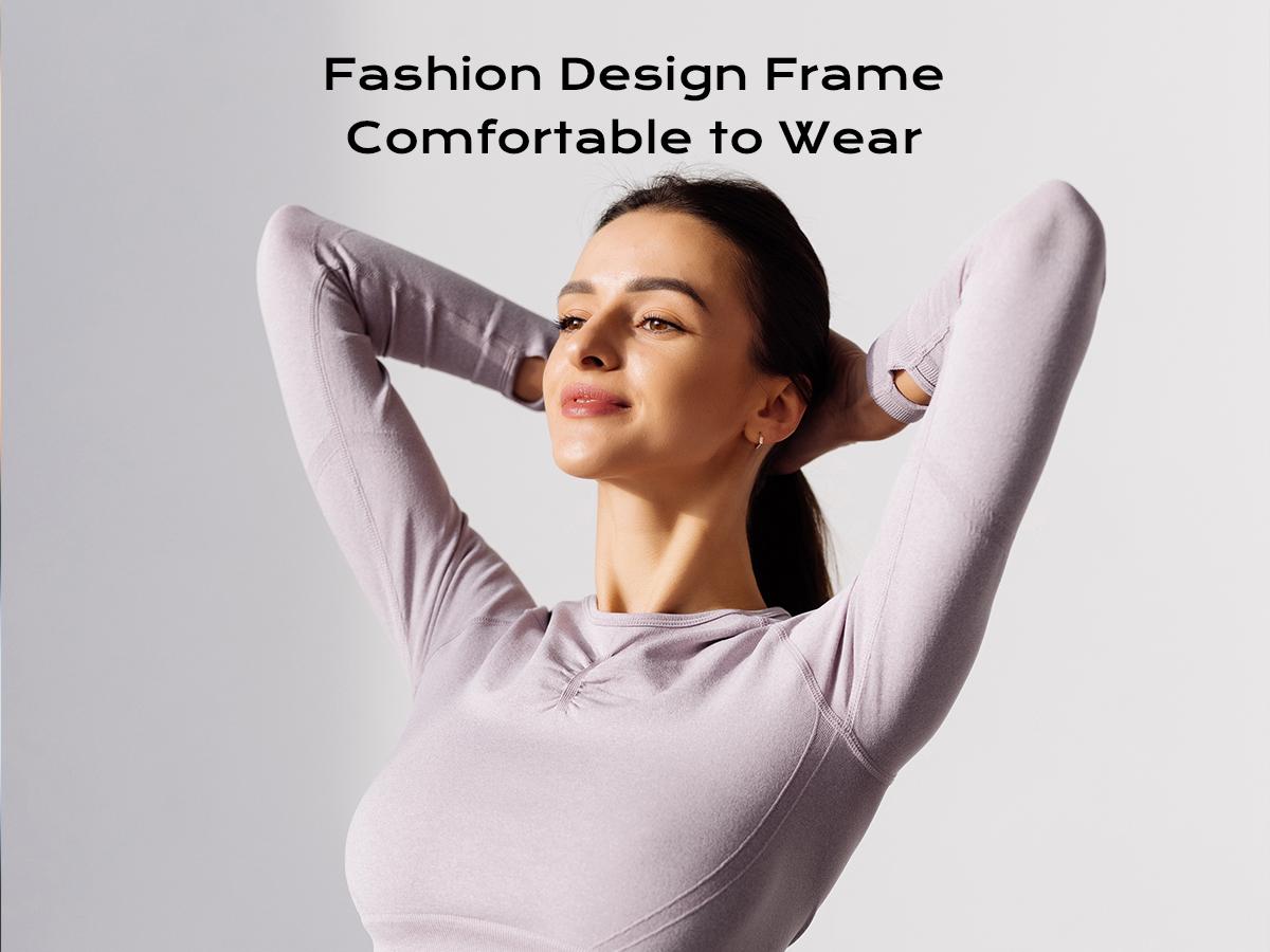 Woman& Man Gift, Smart Glasses, Wireless Headphone, for Music & Calls, Anti-blue Light Glasses, Voice Assistant, Bluetooth Hands-Free eyeglass for Sport, Fashionable, Suitable for Office, Driving and Outdoors, Summer, Smart Summer Gear