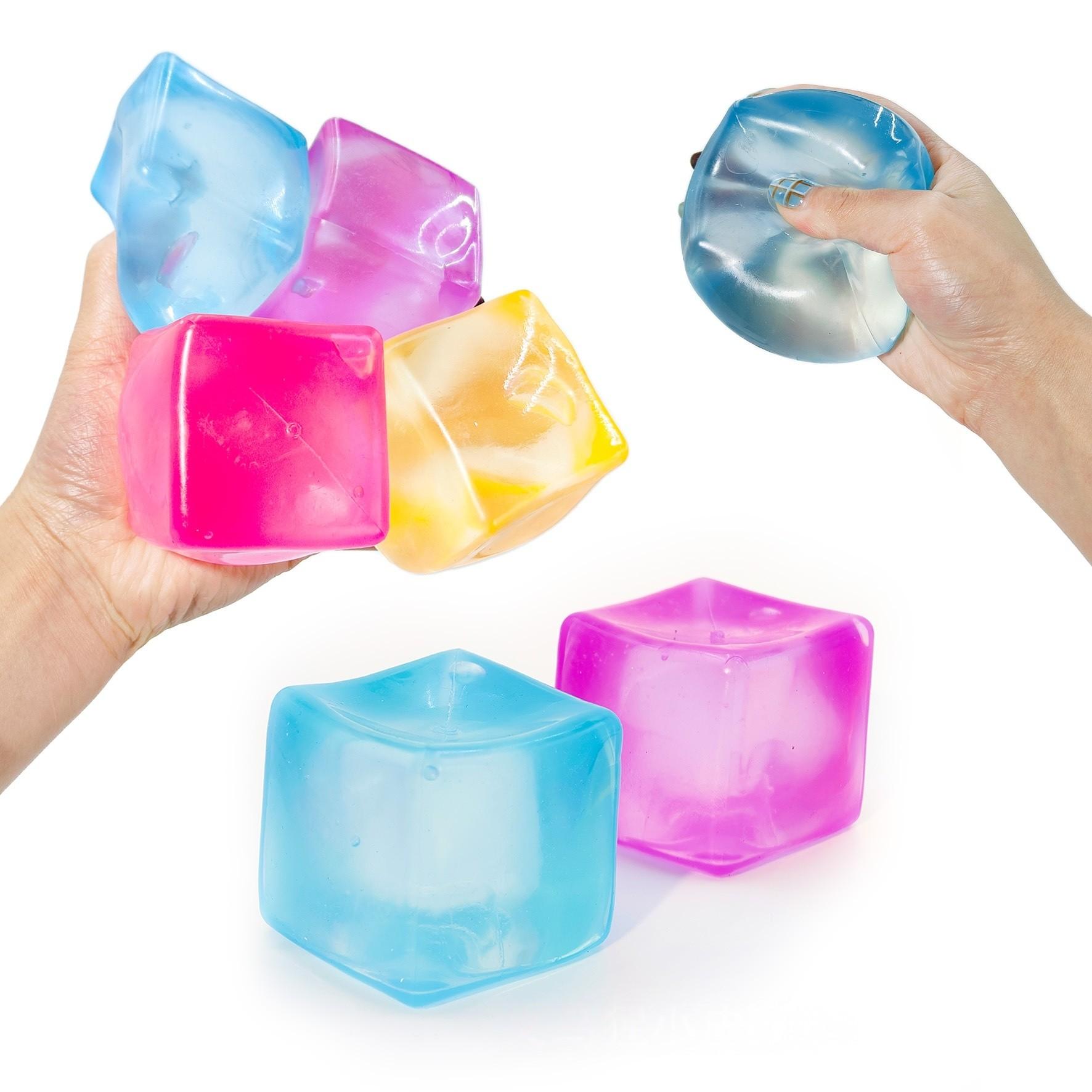 Creative Jelly Color Cube Squeeze Toy, Slow Rebound Stress Relief, Relieve Learning Anxiety, Work Pressure, Relaxing Fun