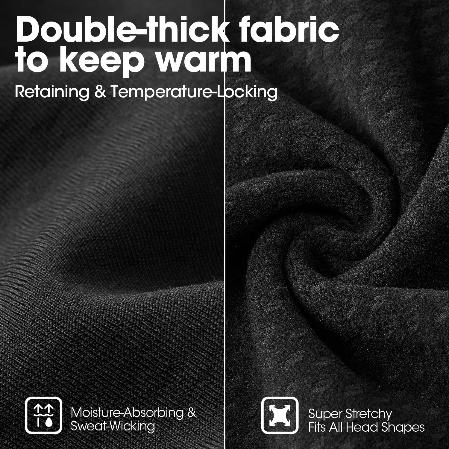 Unisex Winter Warm Skull Cap for Men Women,Lightweight Beanie Cycling Hat Breathable Helmet Liner, Multifunctional Skull Caps