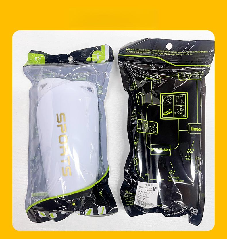 Adult football shin guards, made of PP material, are protective, impact-resistant, with a 5mm thick insert design, football equipment