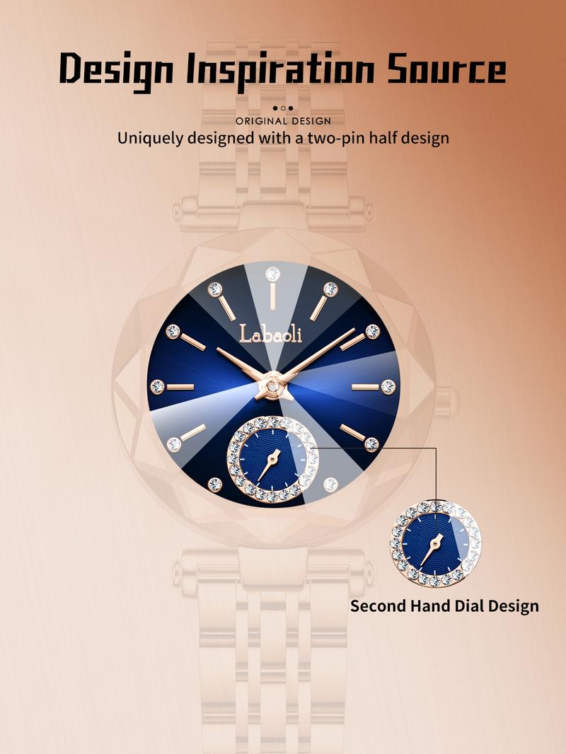 Elegant Luxury Women's Watch LA729 Water-Resistant Scratch-Resistant Adjustable Strap Fashionable Design Waterproof Wristwatch Suitable for All Occasions Elegant Luxury Women's Watch LA729 Water-Resistant Scratch-Resistant Adjustable Strap Fashionable Design Waterproof Wristwatch Suitable for All Occasions