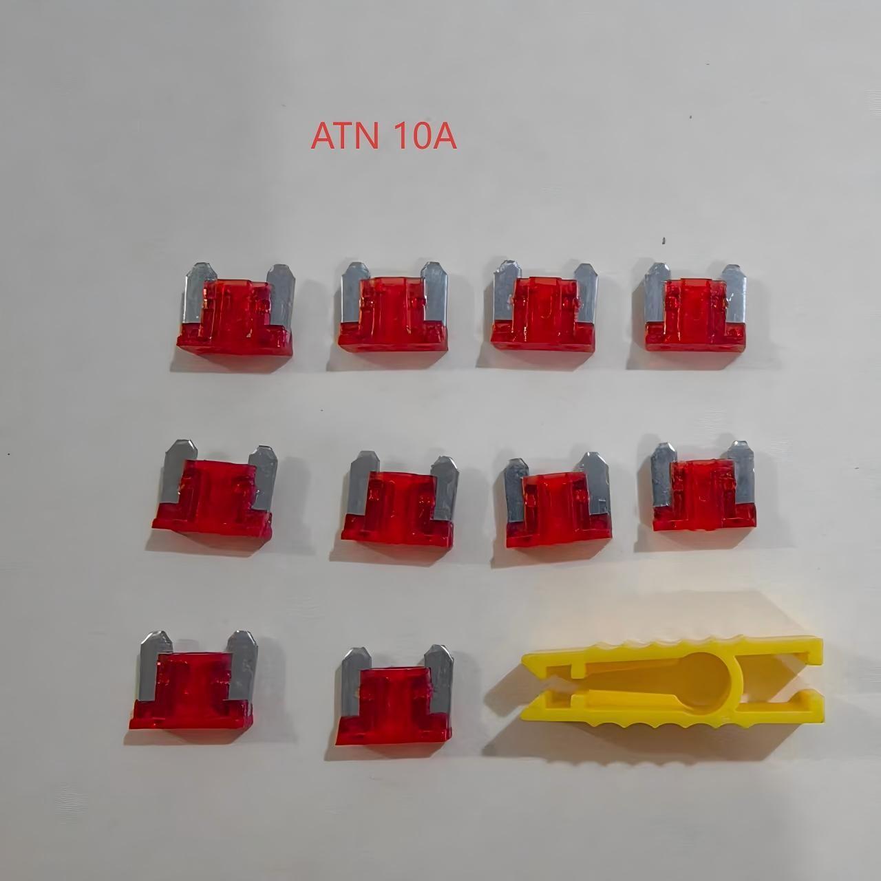 (10 Pack), ATN Micro Blade Fuse, Nickel Plated, 12 Amp Specifications Available, Suitable for Cars, Trucks, Boats, Motorcycles, SUVs