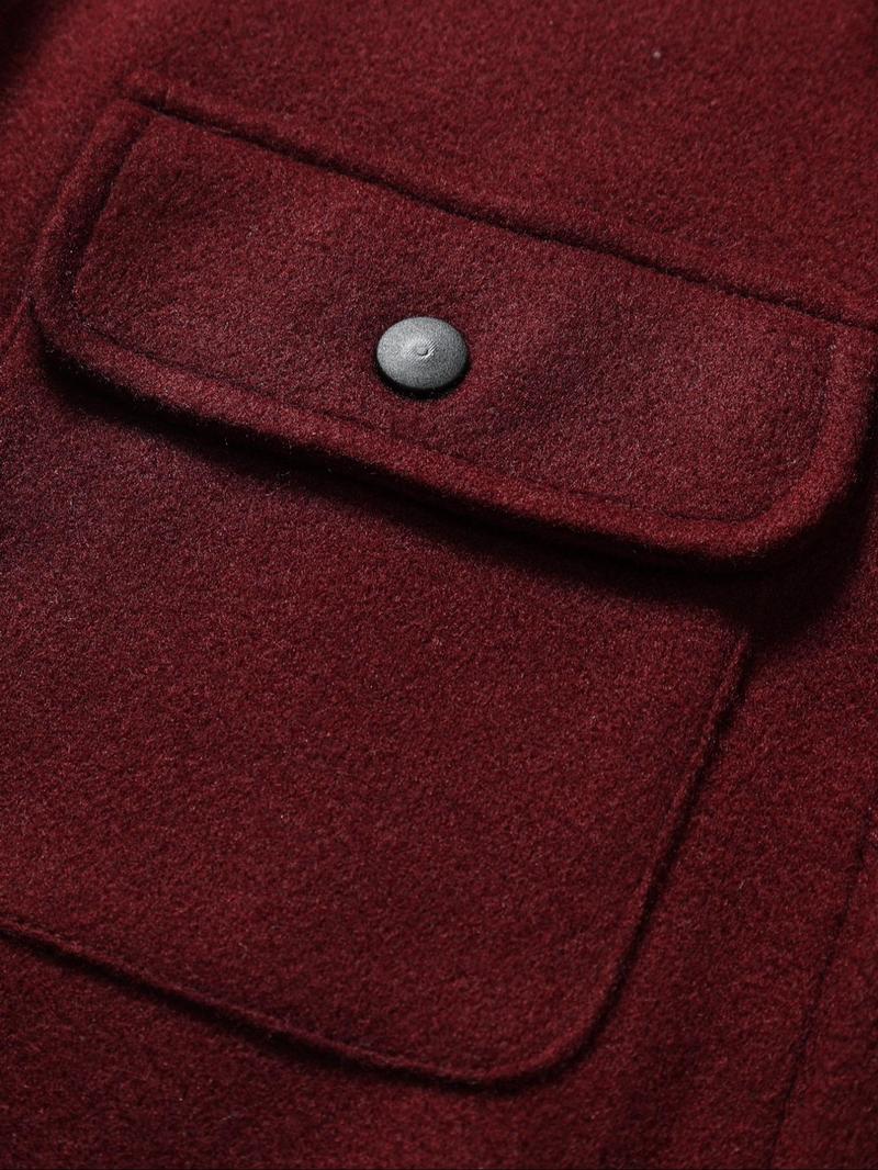 Men's Simple Woolen Jacket Coat, Fashion Casual Design, Suitable for Work or Outing, Lightweight Outerwear, Enhance Your Wardrobe Taste Men's Simple Woolen Jacket Coat, Fashion Casual Design, Suitable for Work or Outing, Lightweight Outerwear, Enhance Your Wardrobe Taste