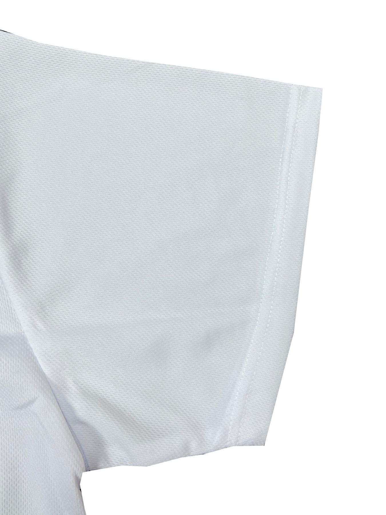 Men's Letter & Figure Embroidered Baseball Stylish Jersey, Casual Loose Short Sleeve V Neck Baseball Top for Fall & Winter, Men's Sportswear for Training & Competition