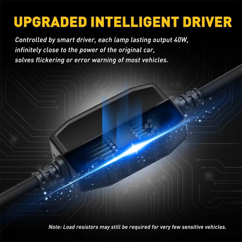 AUXITO H11 H9 H8 LED Bulbs Fog Light Bulbs, 900% Brightness 6500K Cool White, CSP LED Chips Fog Lamps Replacement, Play and Plug, Pack of 2