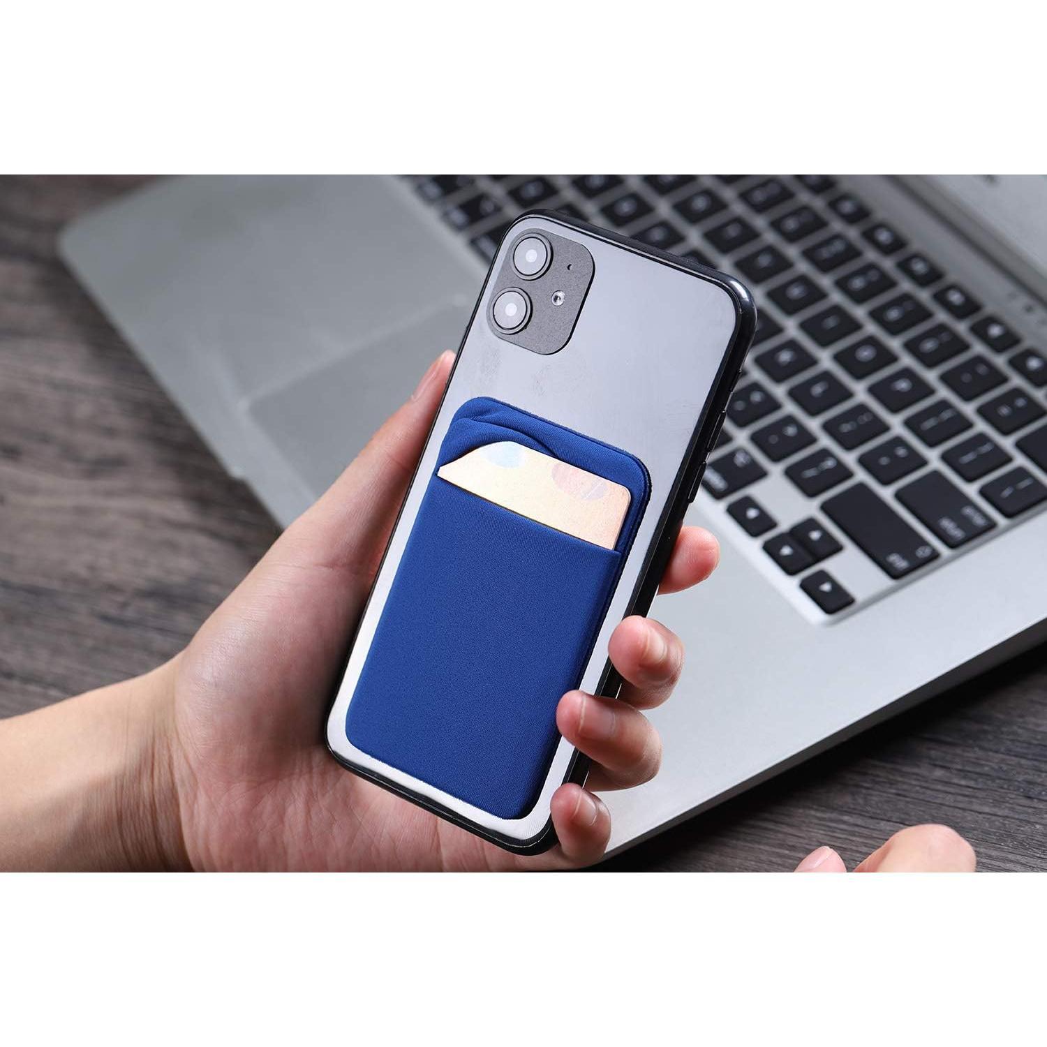 3Pack Cell Phone Card Holder Pocket Sticker Stretchy Cloth for of Phone with Flap Credit/ID Card Sleeve Adhesive Stick Wallet for ,Android Smartphones (Black,Navy Blue,Light Blue) 3Pack Cell Phone Card Holder Pocket Sticker Stretchy Cloth for of Phone with Flap Credit/ID Card Sleeve Adhesive Stick Wallet for ,Android Smartphones (Black,Navy Blue,Light Blue)
