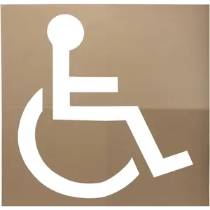 2 Pcs 39.4" Reusable Cardboard Handicap Parking Stencil Kit, Handicap Symbol Stencil for Painting Pavement All Surfaces Parking Lot and Garage
