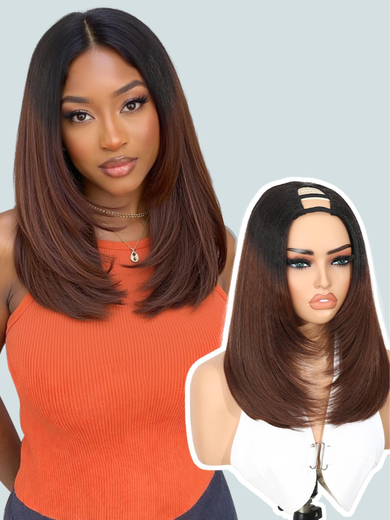 Human Hair Wig Glueless Lightweight Heat Resistant Straight Bob Layered 5x5 Short Bob Wig Human Hair Straight Wear to Go 180  main image 4