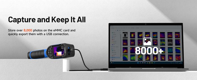 TOPDON TC004 Mini Handheld Thermal Imaging Camera, 240 x 240 TISR Resolution, -4°F to 842°F, 15-Hour Battery Life, 128 x 128 IR Resolution, 25Hz Infrared Camera