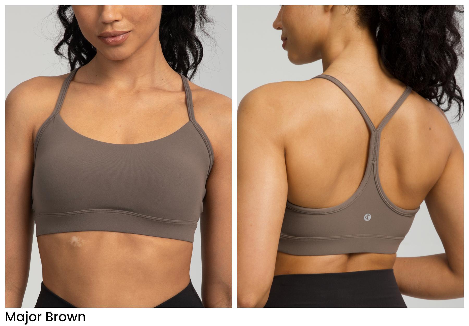 Colorfulkoala Dreamlux Y-Back Sports Bra with Removable Cups, Light Support, A–C Cups