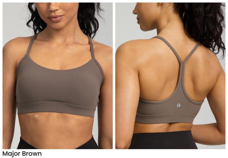 Colorfulkoala Dreamlux Y-Back Sports Bra with Removable Cups, Light Support, A–C Cups