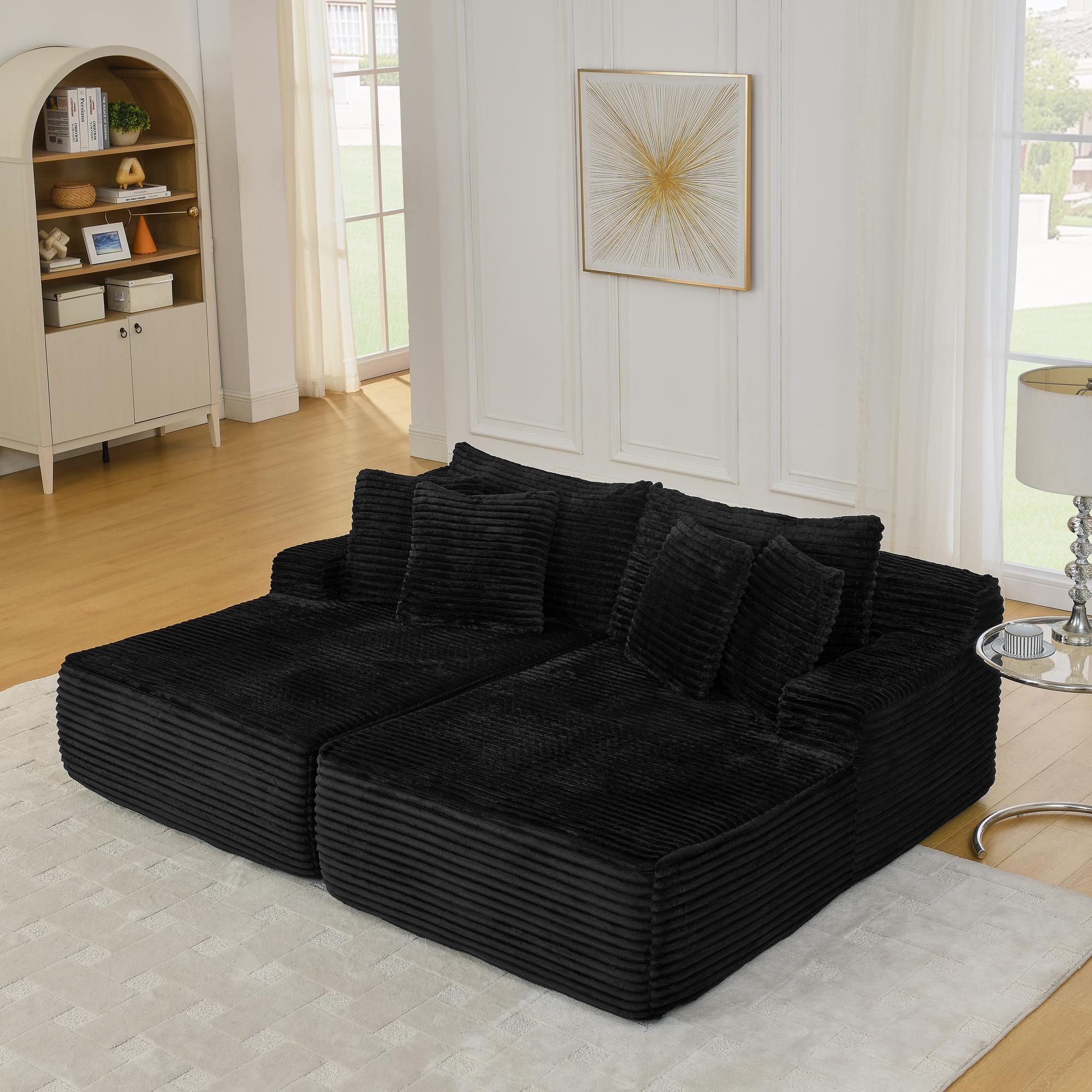 Niccae Convertible Floor Sofa Bed Chenille Modern Couch Loveseat with 15" Foam Mattress 6 Pillows No Assembly Required for Small Spaces Apartments Niccae Convertible Floor Sofa Bed Chenille Modern Couch Loveseat with 15" Foam Mattress 6 Pillows No Assembly Required for Small Spaces Apartments