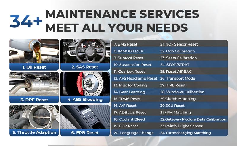 TOPDON Phoenix Lite 2, Bi-Directional Scan Tool, 2 Years Free Update, Wireless Automotive Diagnostic Scanner, ECU Coding, 34+ Reset Services, Full Systems Scan, Oil Reset, ABS Bleed