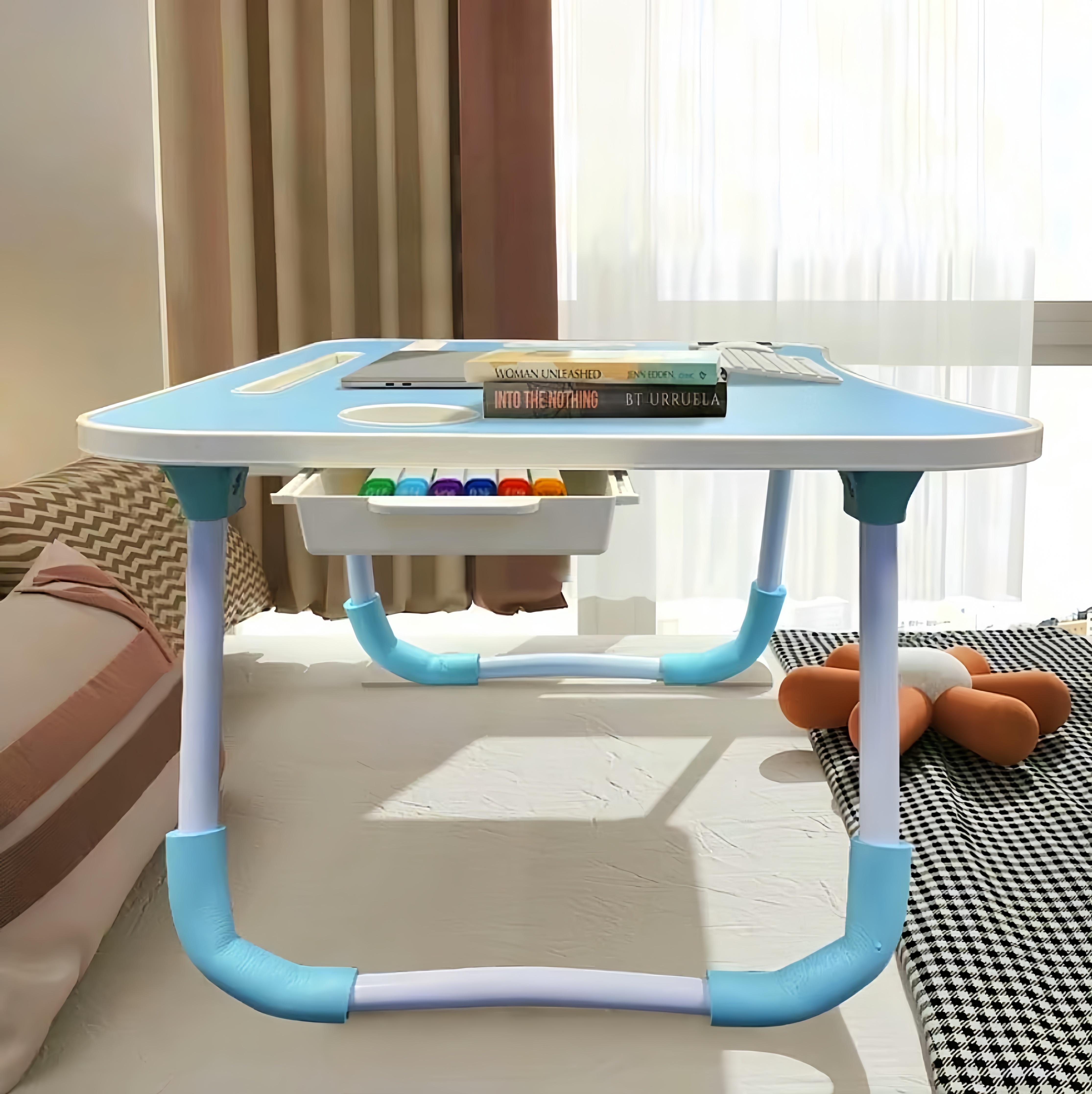 Ultra Large Portable Laptop Bed Table - Multi Functional Tray Holder with Cup Holder And Drawer, USB, Fan, And Light - Perfect for Eating, Reading, And Writing on Beds, Sofas, Floors - Stable, Durable, And Foldable Ultra Large Portable Laptop Bed Table - Multi Functional Tray Holder with Cup Holder And Drawer, USB, Fan, And Light - Perfect for Eating, Reading, And Writing on Beds, Sofas, Floors - Stable, Durable, And Foldable