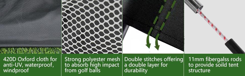 Heavy Duty 10x7ft Golf Practice Net with Target and Carrying Bag - Great for Backyard Driving, Chipping, Indoor/Outdoor Sports Training for Men Women Kids Heavy Duty 10x7ft Golf Practice Net with Target and Carrying Bag - Great for Backyard Driving, Chipping, Indoor/Outdoor Sports Training for Men Women Kids