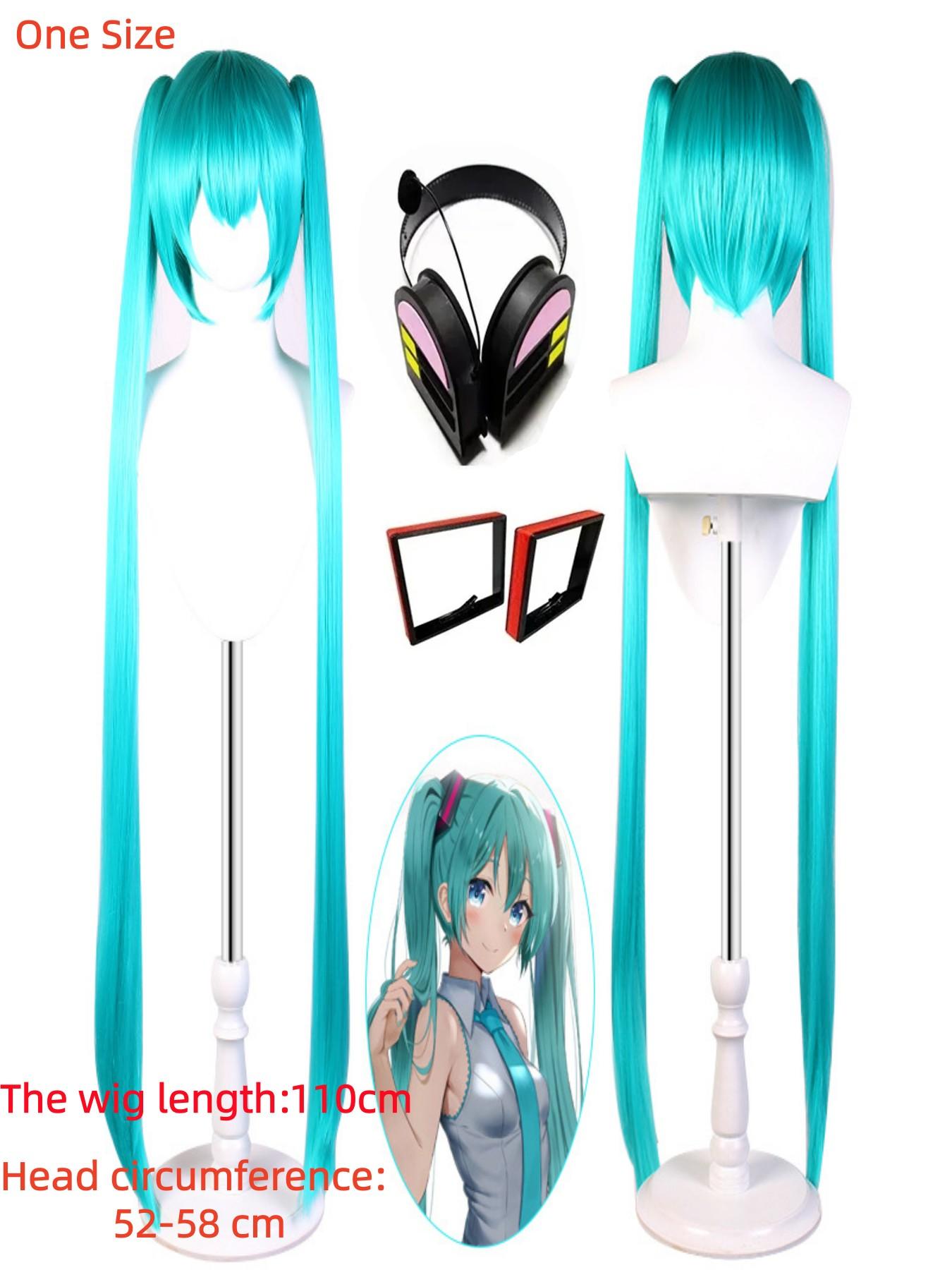 Miku Cosplay Full Set Silver Leather Fabric Suit Miku Cosplay Headwear Costume Outfit JK Sailor Dress High School Uniform Hallow