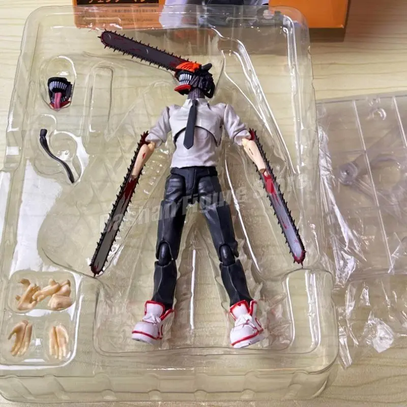 Shf Chainsaw Man Action Figure Denji Figurine PVC Movable Ko Collection Doll Anime 15cm Chainsaw Demon Figures Model Toys Gifts