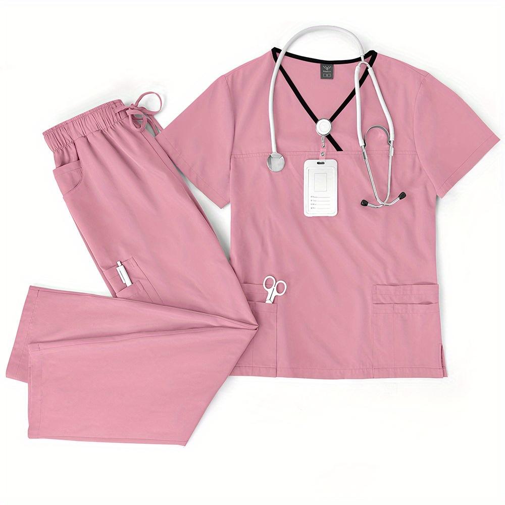 Thin Quick-drying Nursing Home Uniform Female Work Clothes Set Spa Beauty Salon Short-sleeved Trousers Hand Washing Clothes Set