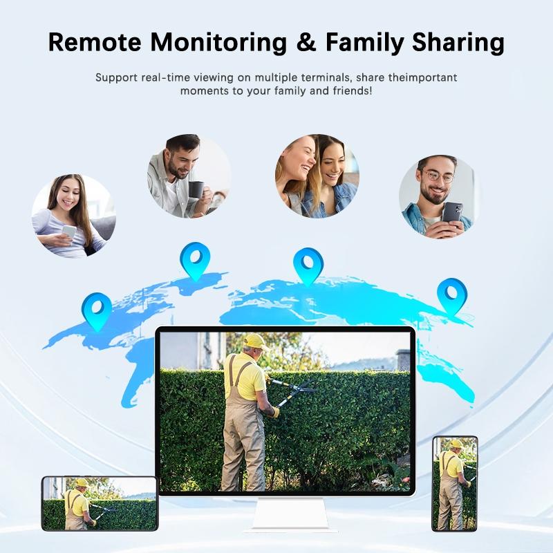 (2-Pack) Smart Security Camera Outdoor/indoor, 2.5k Resolution, 360° Pan/tilt, Motion Detection, Color Night Vision, WiFi Connectivity