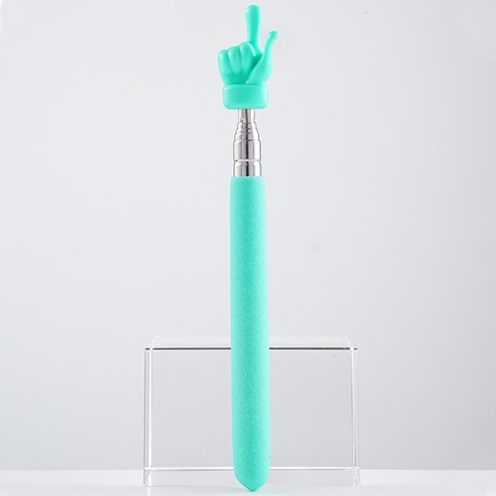 Retractable Teacher Pointer Finger Design StainlessSteel Telescopic School Teaching Pointer Stick Teacher Supplies for Classroom