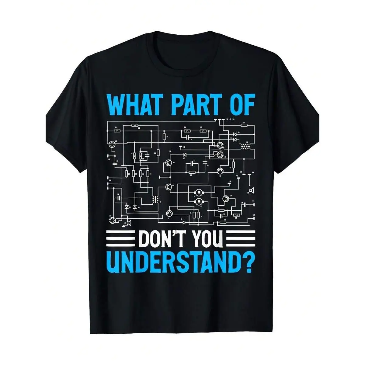 Men Electrician Joke T-Shirt Cotton Work Shirt Medium Stretch No Fade