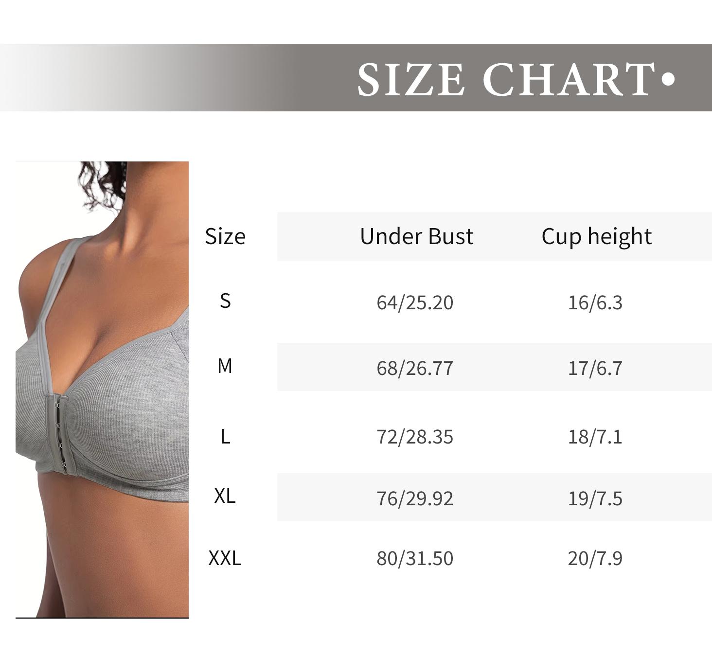 4 Pack Adjustable Easy-Hook Front Closure Push-Up Bra, Wire-Free Seamless with Side Support for Smoothing Lightweight Comfort in Spring & Summer SpringStatements
